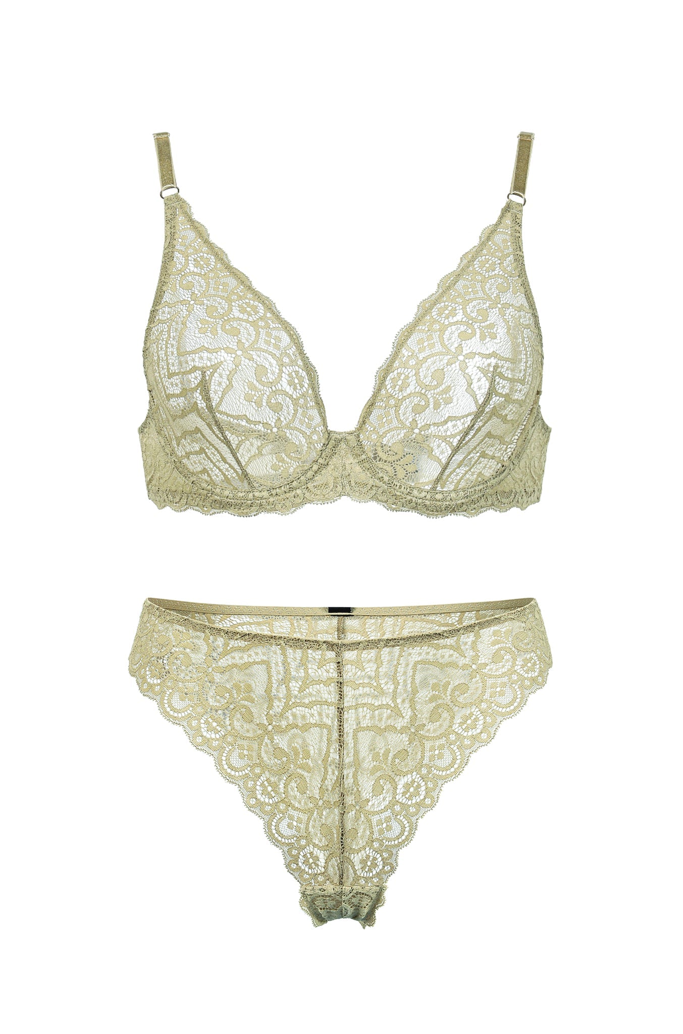 Mata Hari Underwire Bra and Brazilian Set