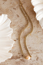 Sienna Gold Pearl Accent Necklace