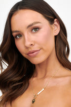 Marissa Gold Pearl Necklace and Pendant