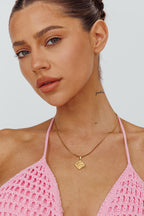 Box Chain Pendant Necklace Seychelles Gold
