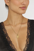 Ida Gold Rope Chain Pendant Necklace