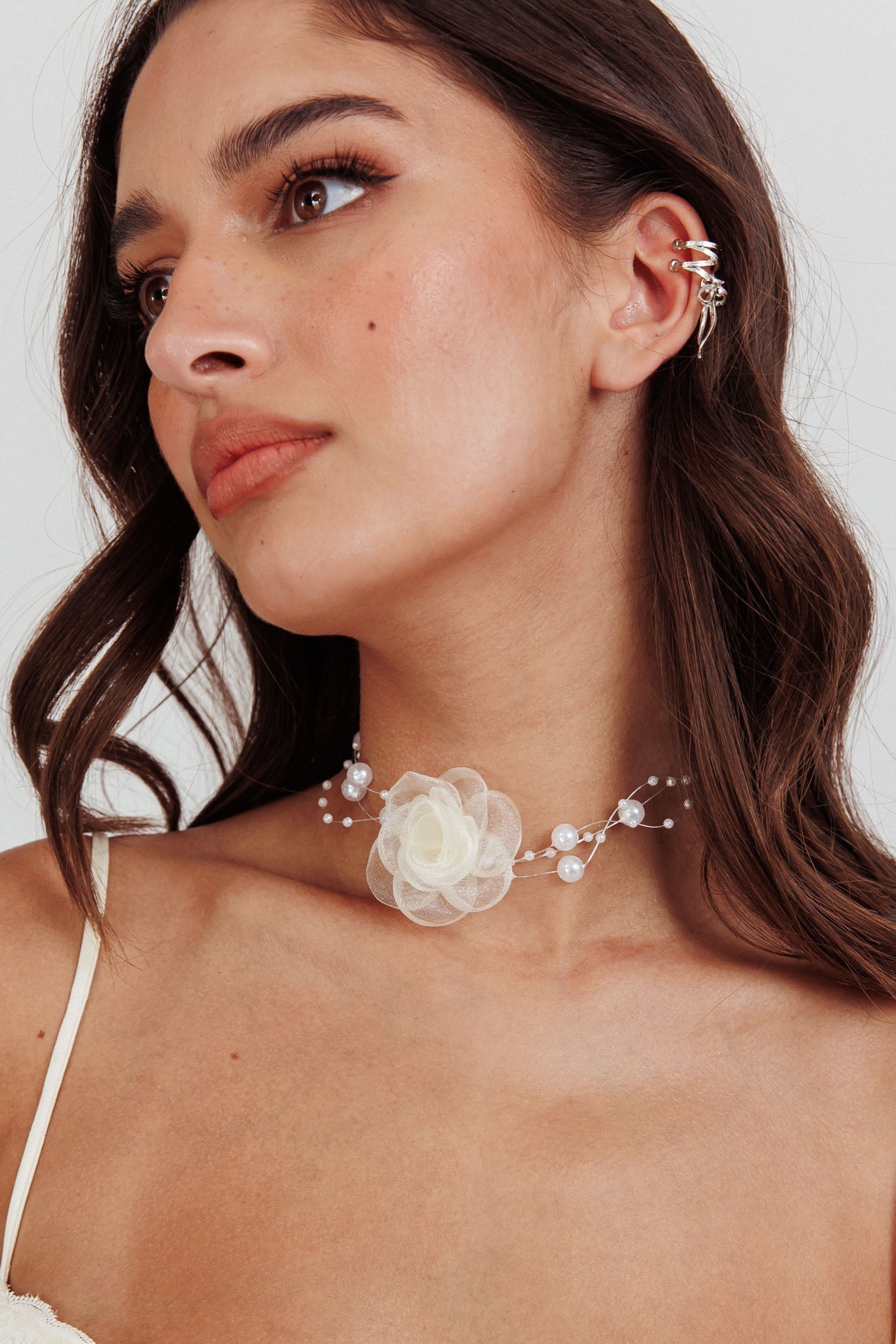 Magic Moments Pink Chiffon Choker Necklace