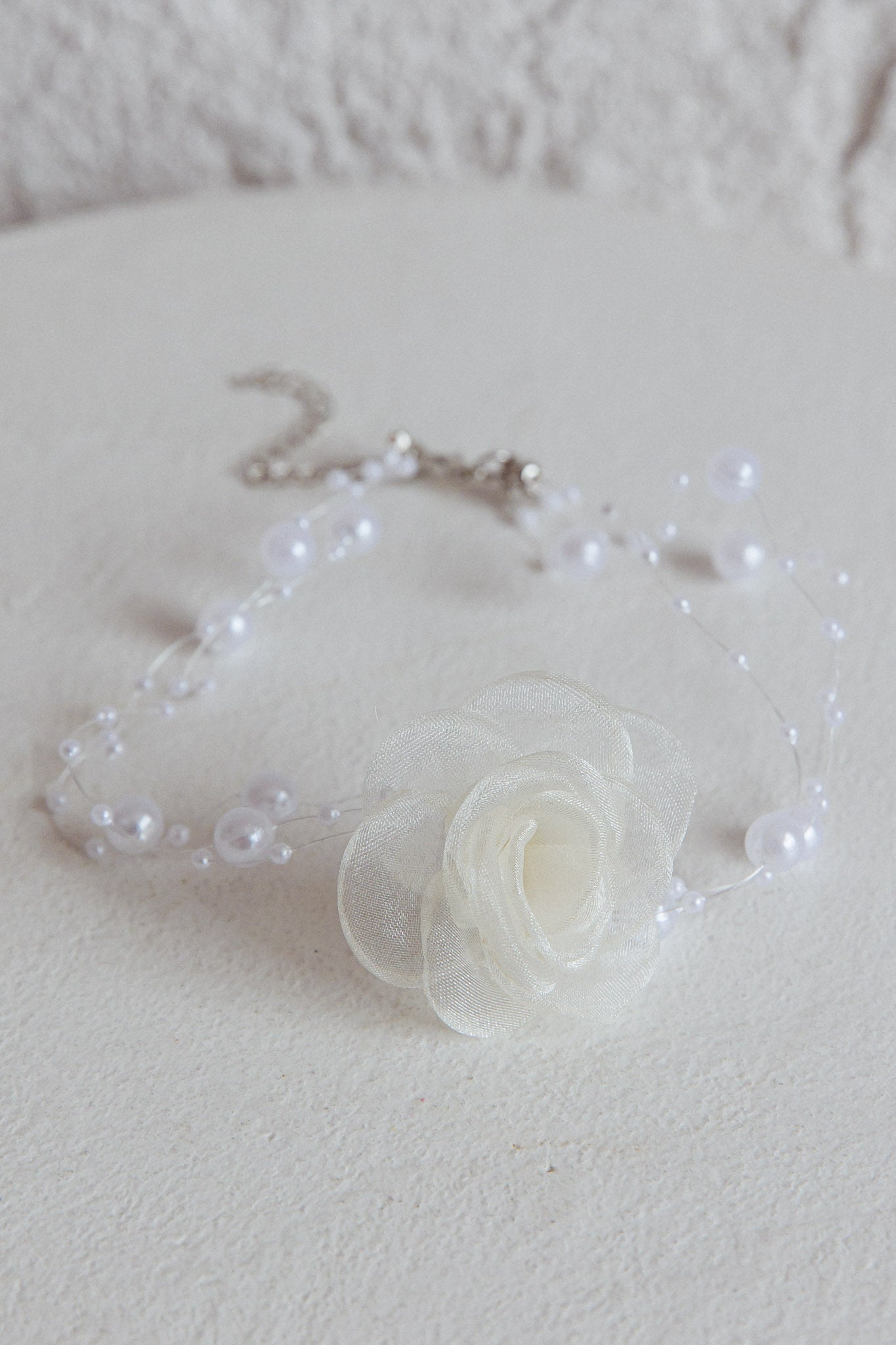 Magic Moments Pink Chiffon Choker Necklace