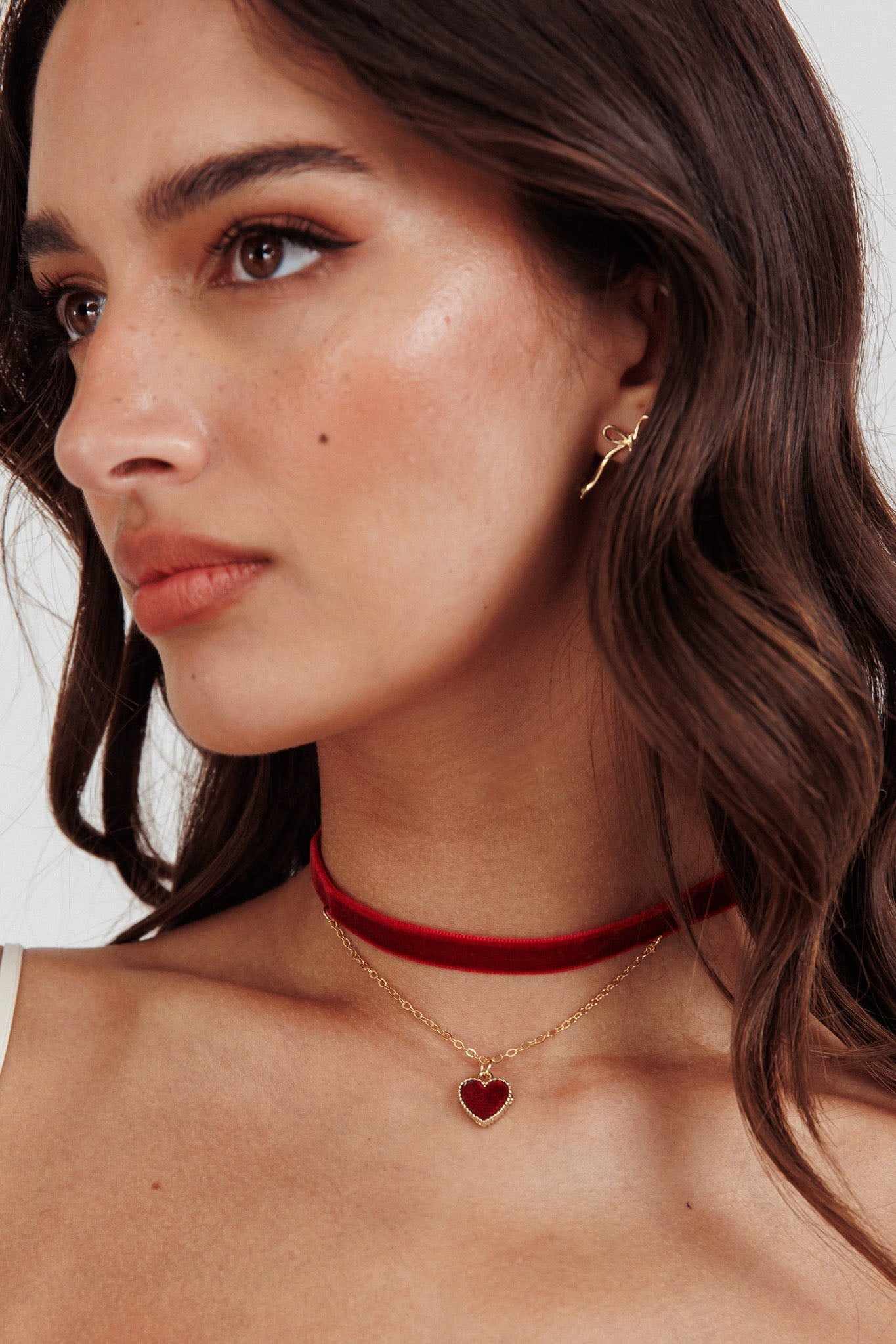 Red Velvet Choker Necklace Rosie