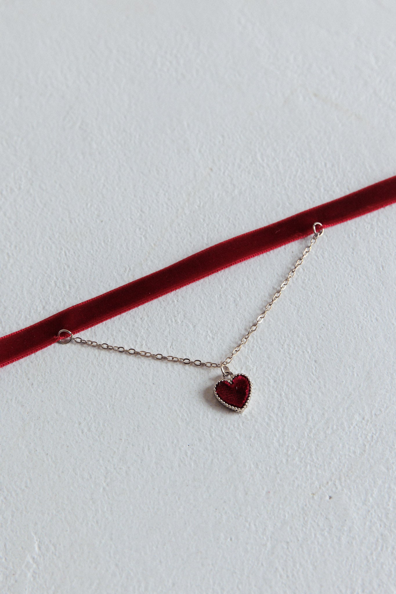 Red Velvet Choker Necklace Rosie