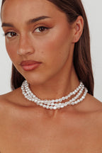 Roxanne Three-Strand Baroque Necklace