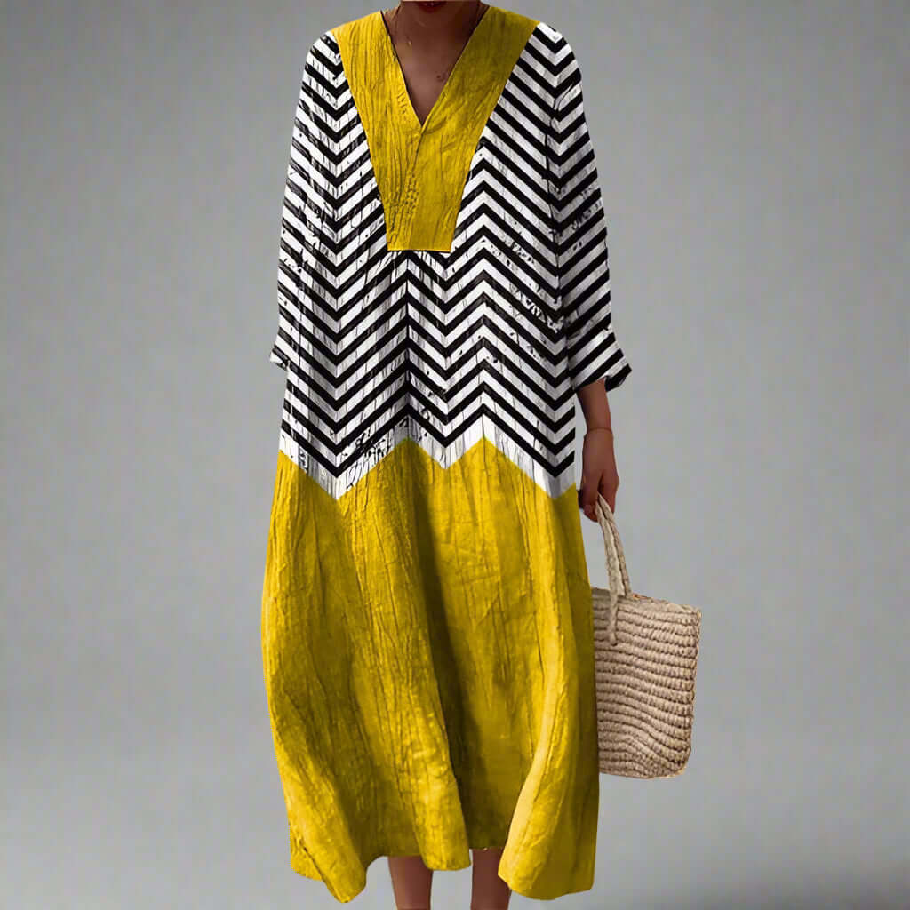 Azura | Elegant geometric dress - Novaesta