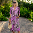 Audrey - Bohemian Printed Dress