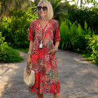 Audrey - Bohemian Printed Dress