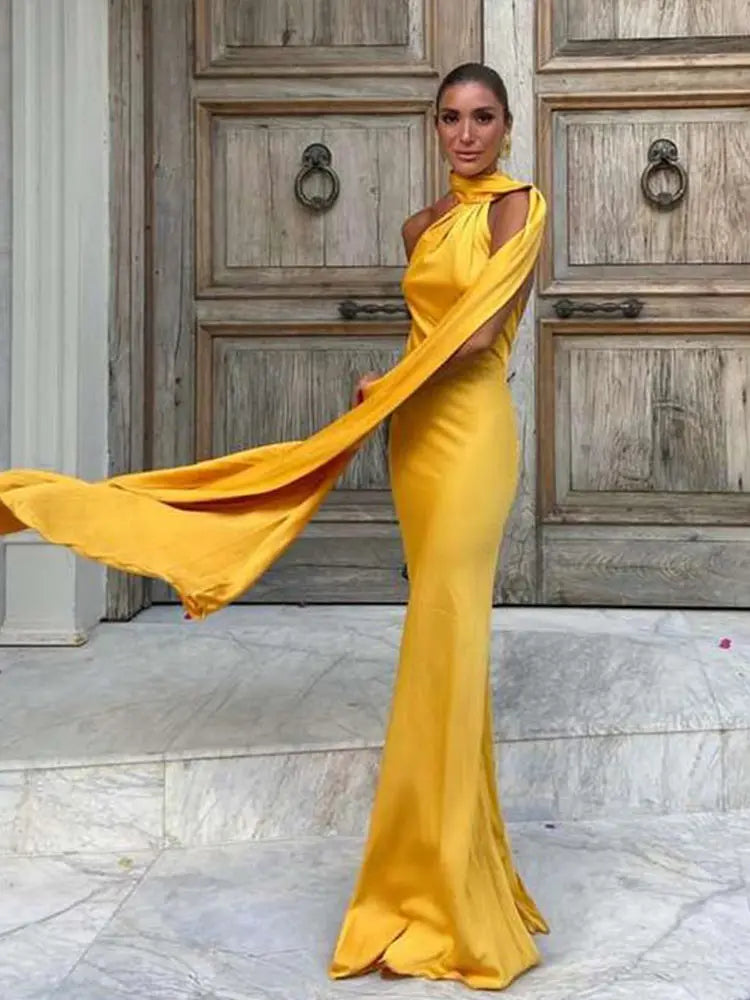 Amaya | Draped Dress & Solar Charisma