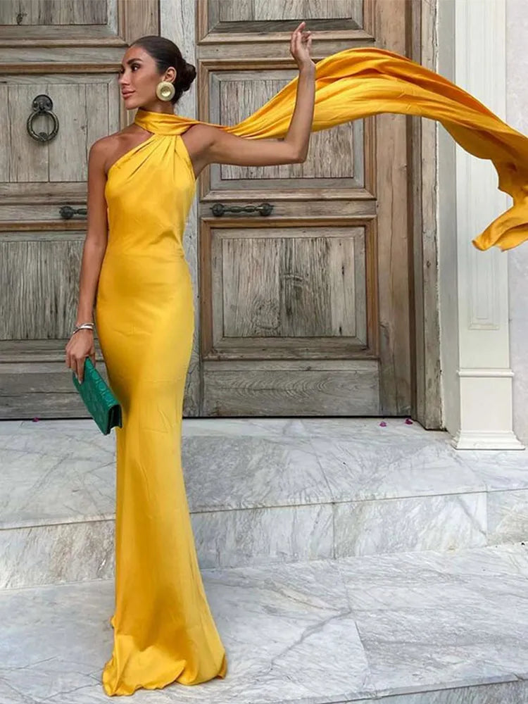 Amaya | Draped Dress & Solar Charisma