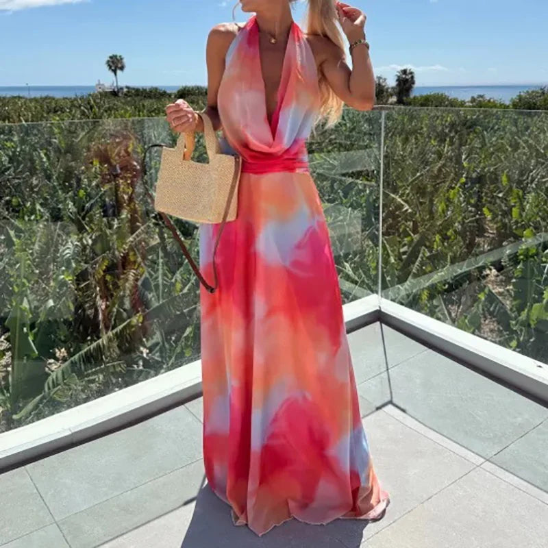 Liora | Maxi Dress with Lace Back - Novaesta