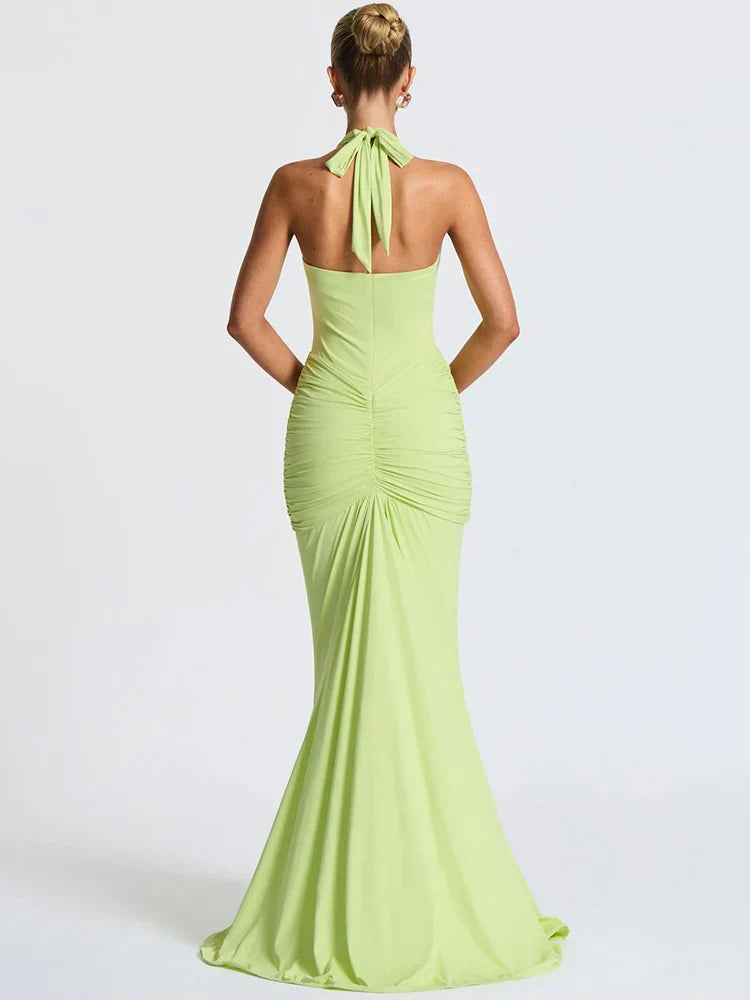 Riva | Deep V-Neck & Dazzling Drop