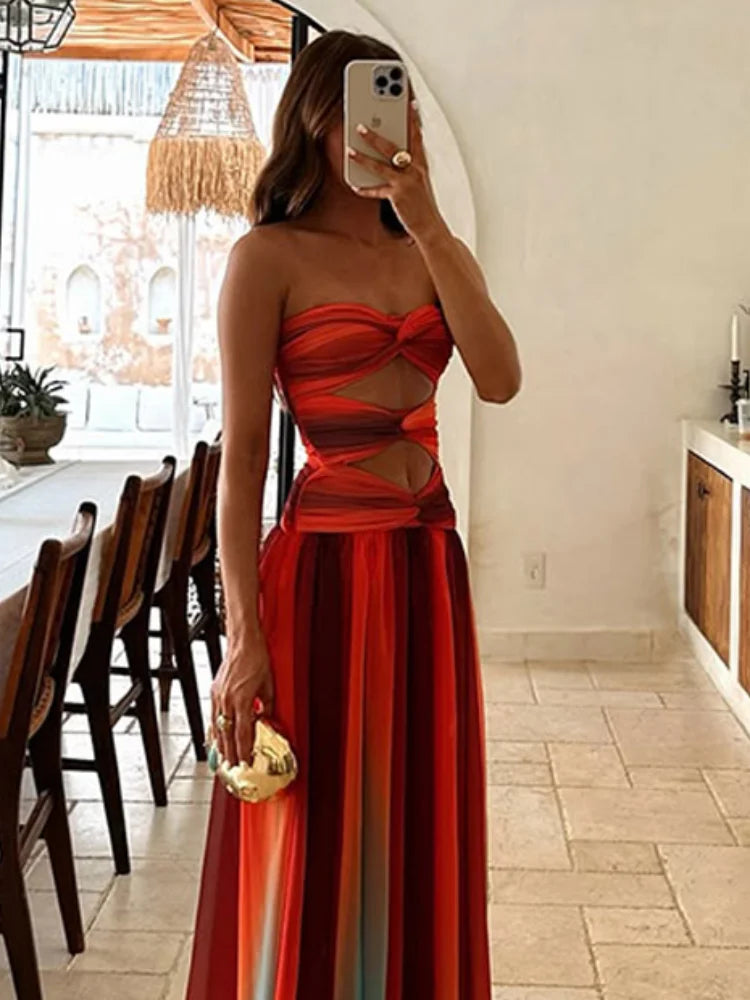 Valentina | Summer Glamour Maxi Dress - Novaesta