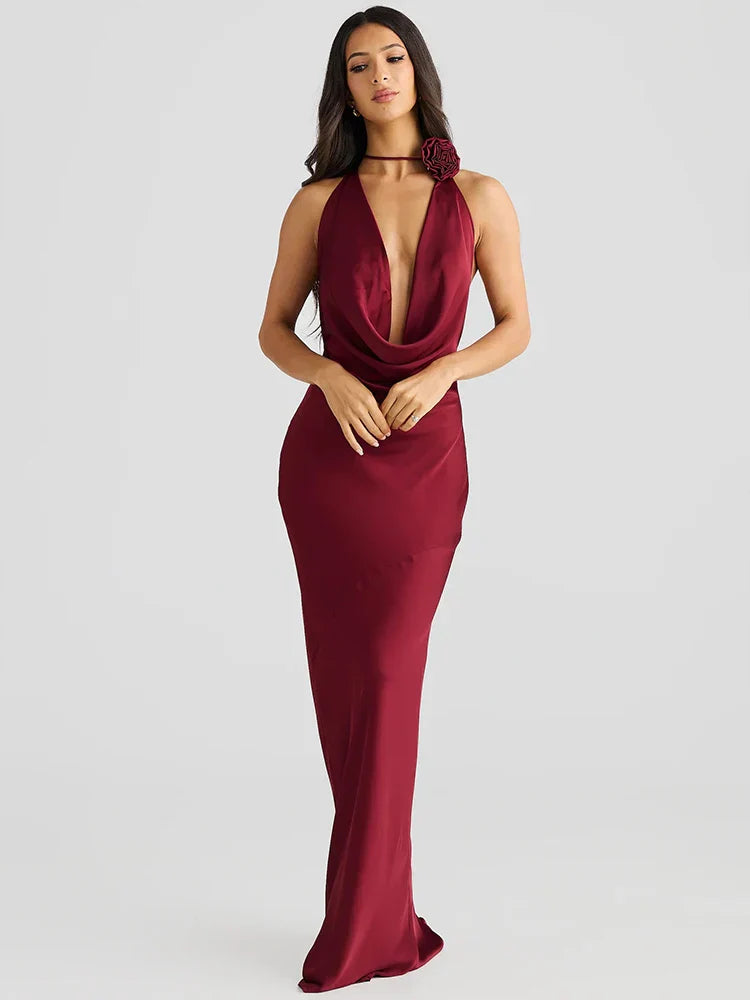 Madelina | Seduction & Fluidity Halter Dress - Novaesta