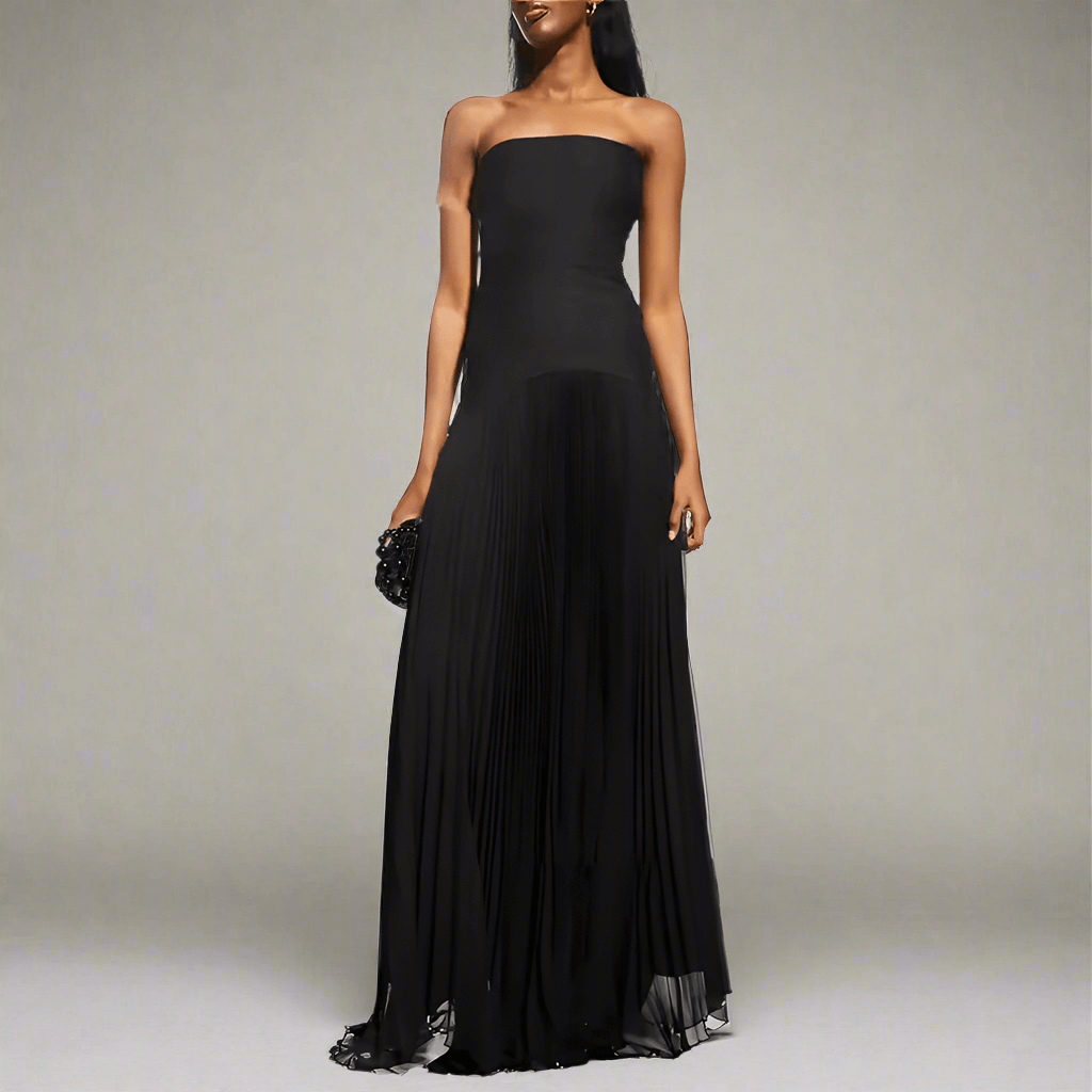 Malia | Draped Dress & Airy Elegance - Novaesta