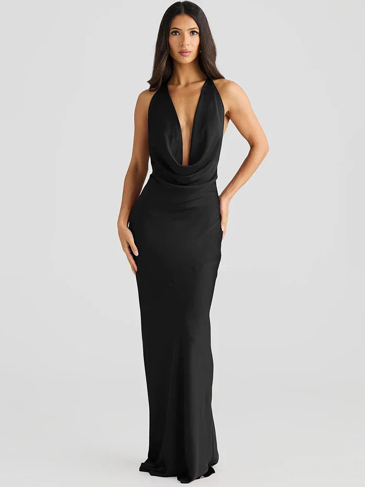 Madelina | Seduction & Fluidity Halter Dress - Novaesta