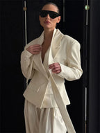 Women’s V-Neck Lace-Up Jacket