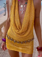 Zara | Shimmering Dress & Bold Charm