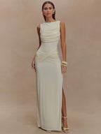 Madelina | Pleated Dress & Slim Silhouette