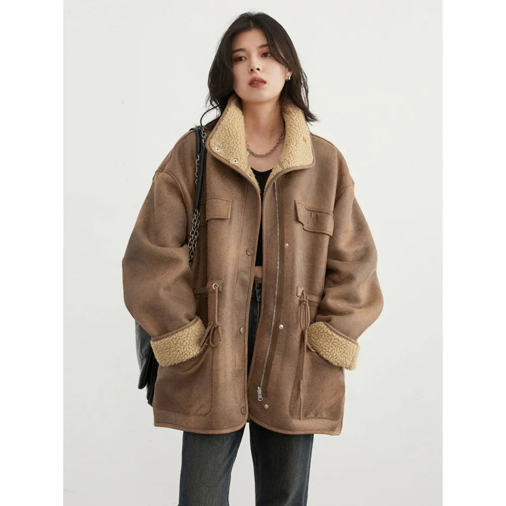 Women’s Reversible Suede-Look Jacket