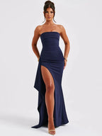 Naya | Strapless High Slit Maxi Dress