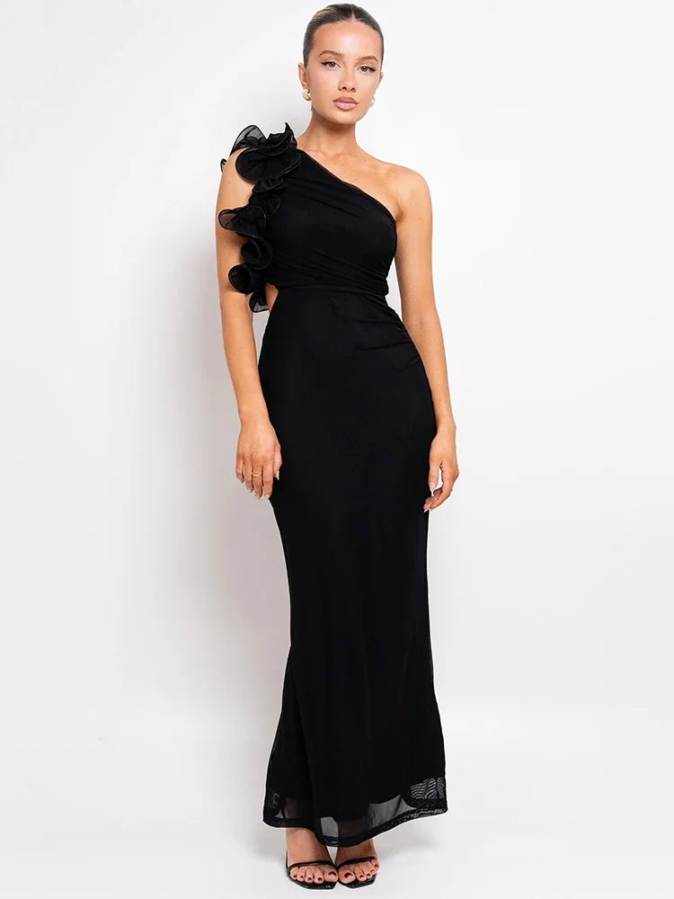 Liora | Asymmetrical Floral Dress & Sculpting Appeal