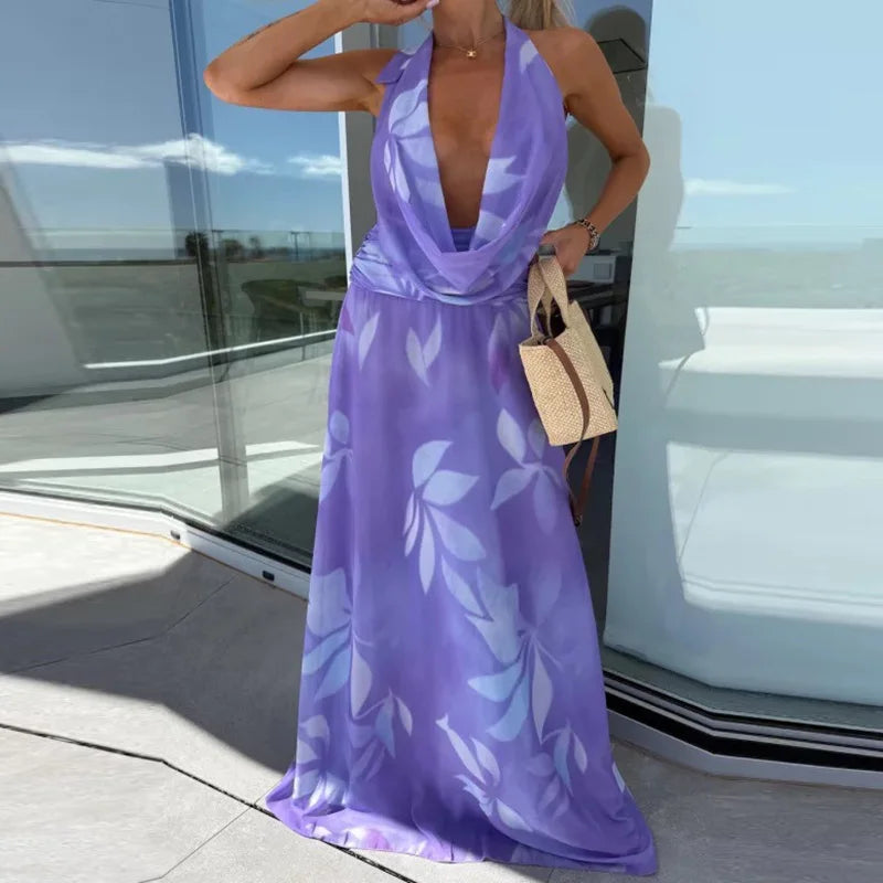 Liora | Maxi Dress with Lace Back - Novaesta