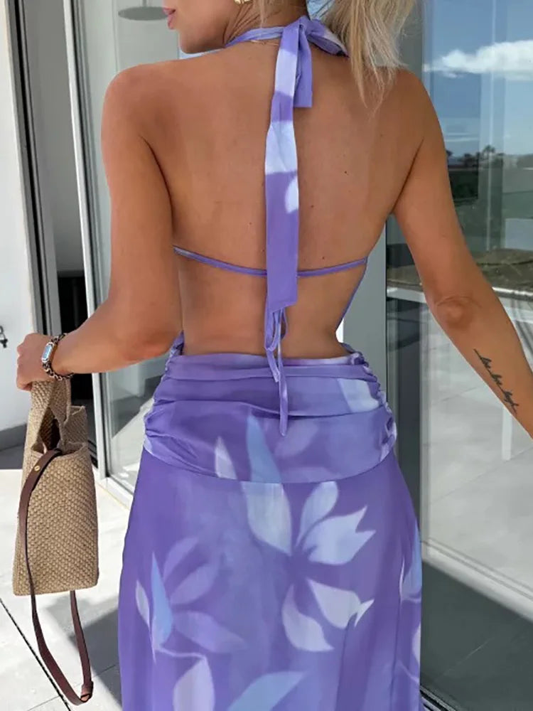 Liora | Maxi Dress with Lace Back - Novaesta