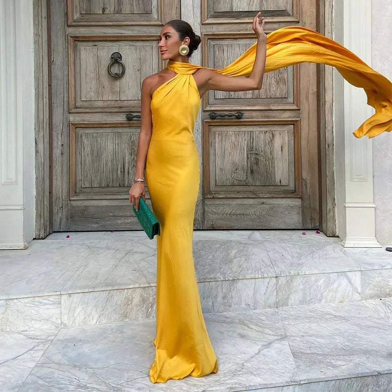 Amaya | Draped Dress & Solar Charisma