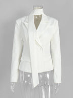 Women’s V-Neck Lace-Up Jacket