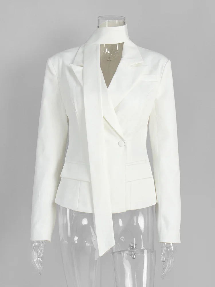 Women’s V-Neck Lace-Up Jacket