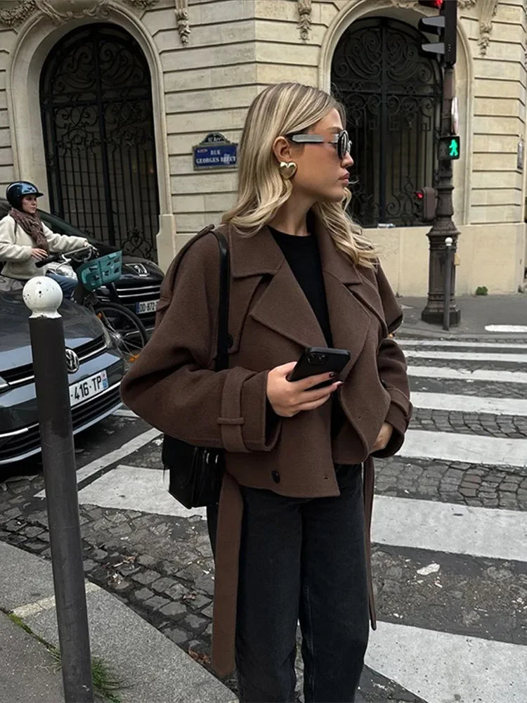 Alisa | Lapel collar coat