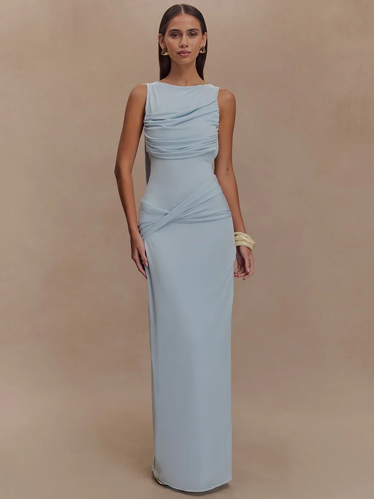 Madelina | Pleated Dress & Slim Silhouette