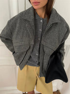 Women’s Cropped Zip Jacket