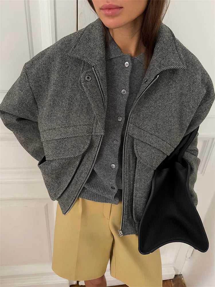 Women’s Cropped Zip Jacket