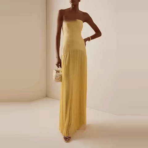 Malia | Draped Dress & Airy Elegance - Novaesta