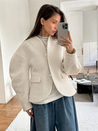Women’s White Knit Jacket