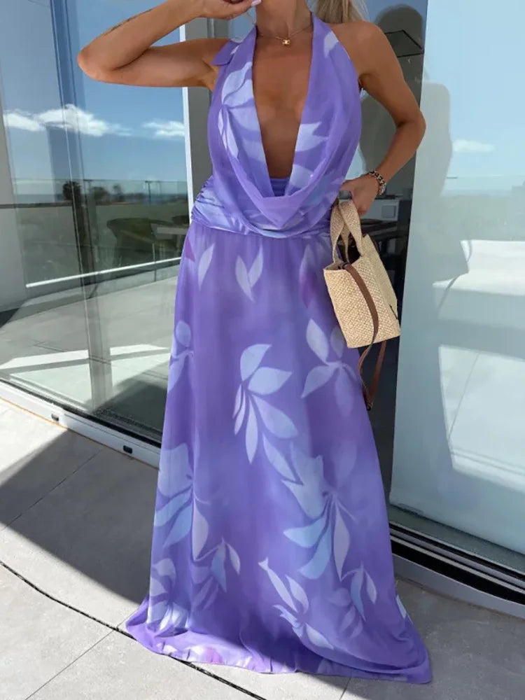 Liora | Maxi Dress with Lace Back - Novaesta