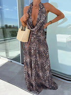 Liora | Maxi Dress with Lace Back