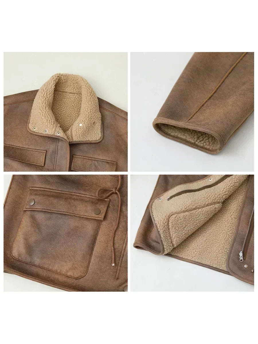 Women’s Reversible Suede-Look Jacket
