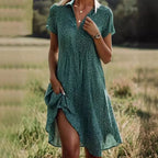 Adelina - Elegant dress with short sleeves