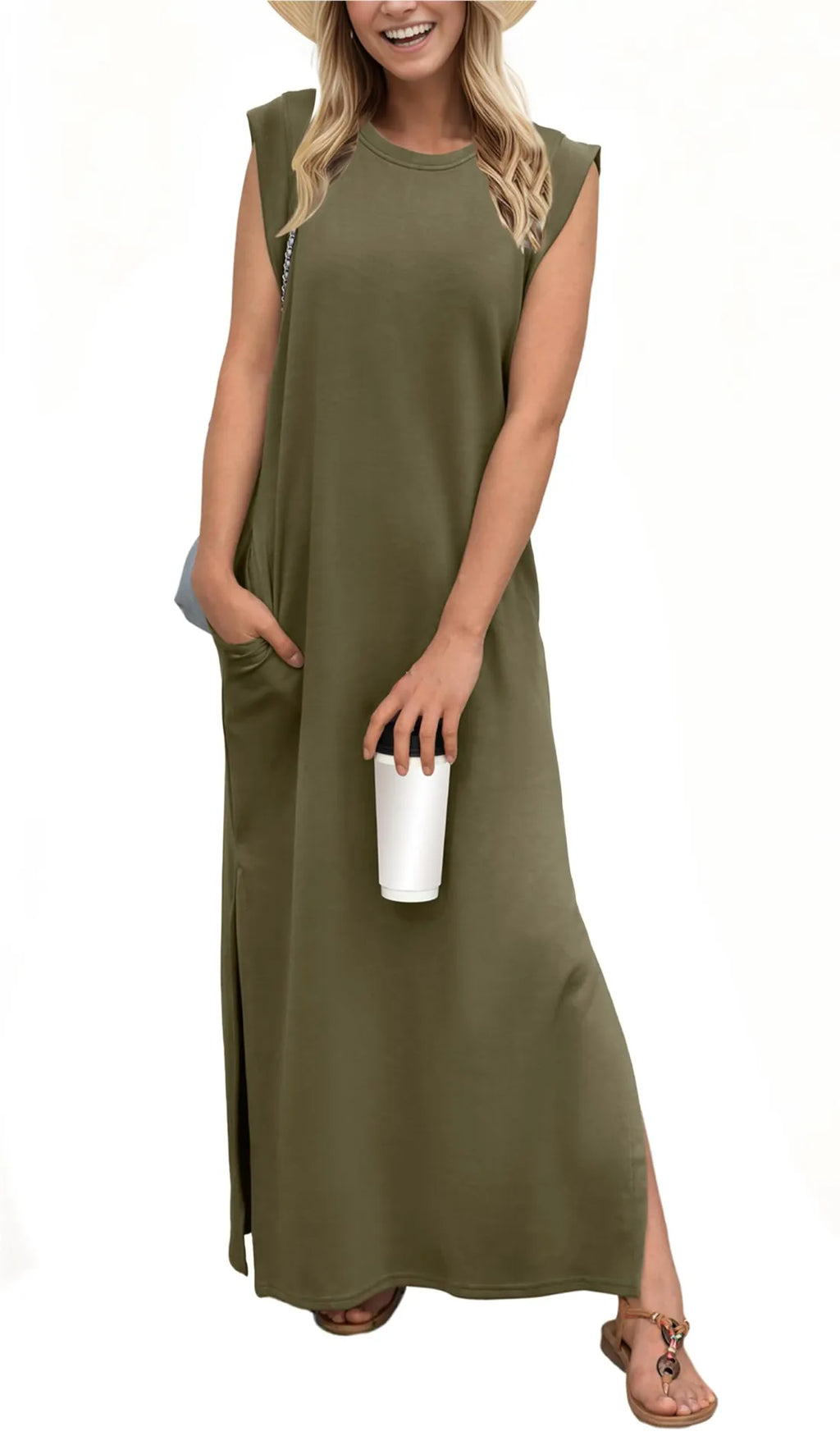 Maelis | Casual Split Maxi Dress - Novaesta