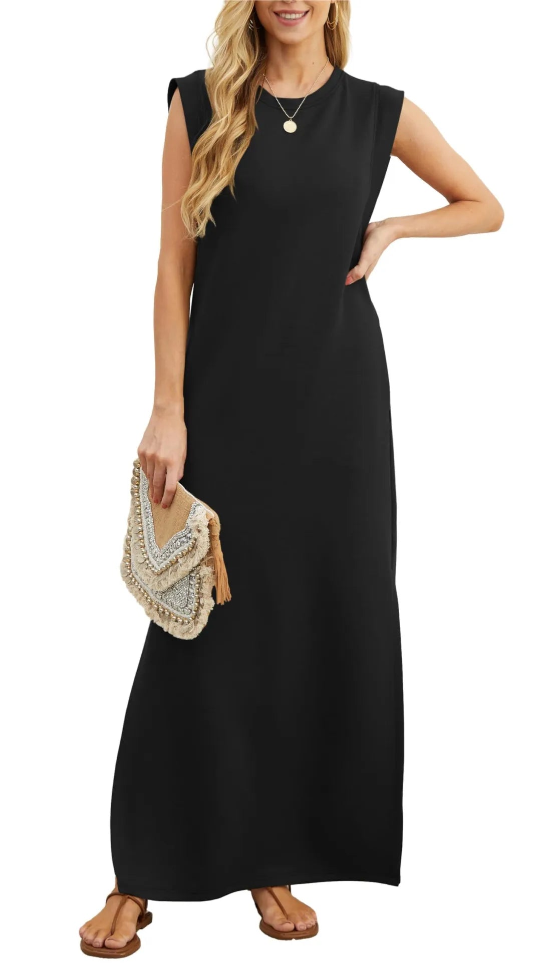 Maelis | Casual Split Maxi Dress