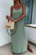 Myriam | Maxi Dress Solid Backless with Straps