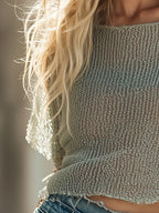 Mint Breeze | Ultra-light knit top
