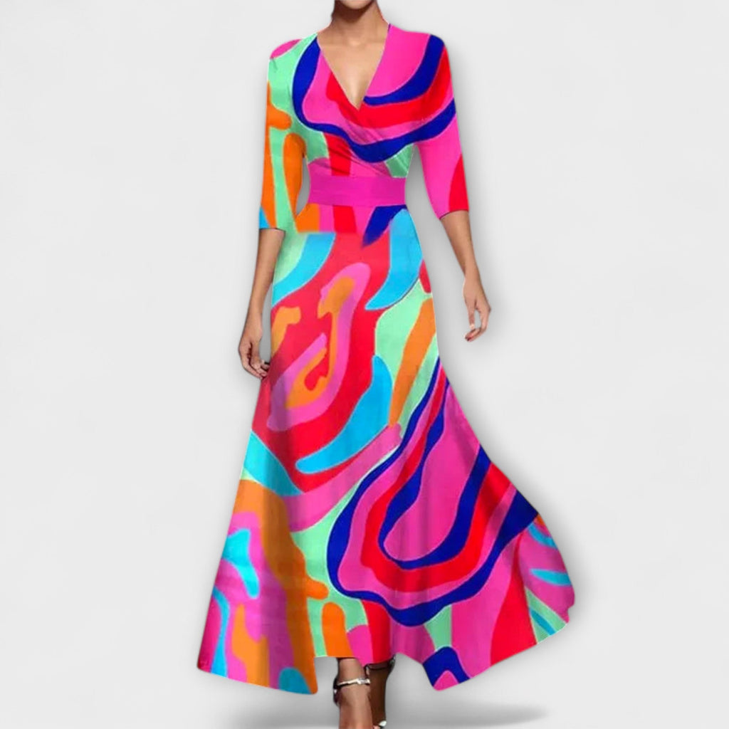 Alma - Elegant Sleeve Design Women's Dress - Novaesta