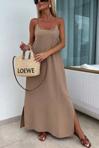 Myriam | Maxi Dress Solid Backless with Straps