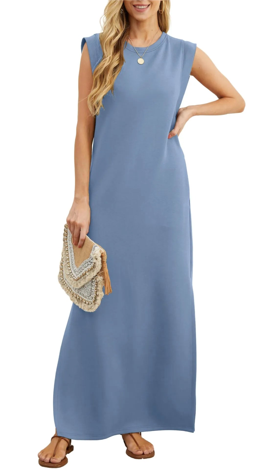Maelis | Casual Split Maxi Dress