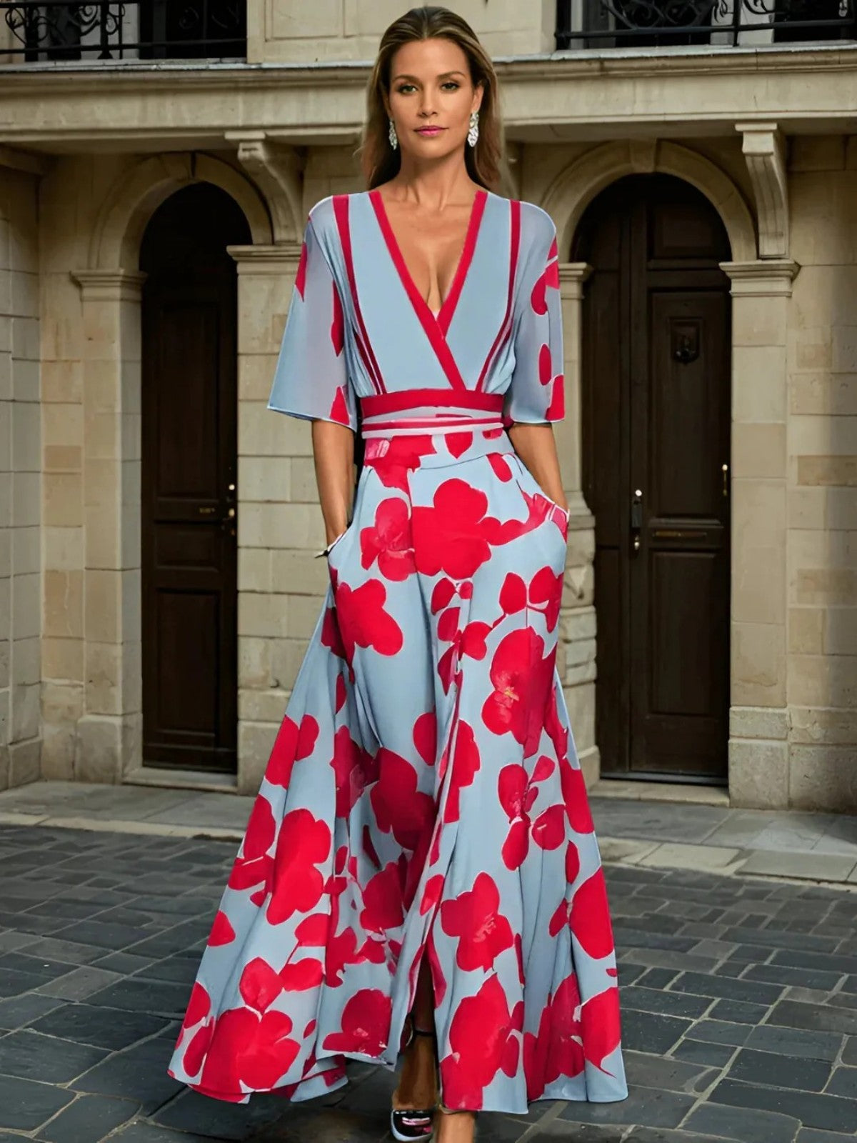 Emily | Milano design Sleeved Dress